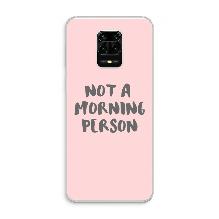 Morning person: Xiaomi Redmi Note 10 Lite Transparant Hoesje
