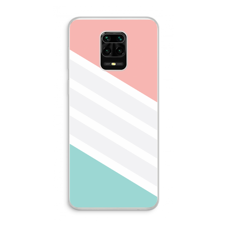 Strepen pastel: Xiaomi Redmi Note 10 Lite Transparant Hoesje
