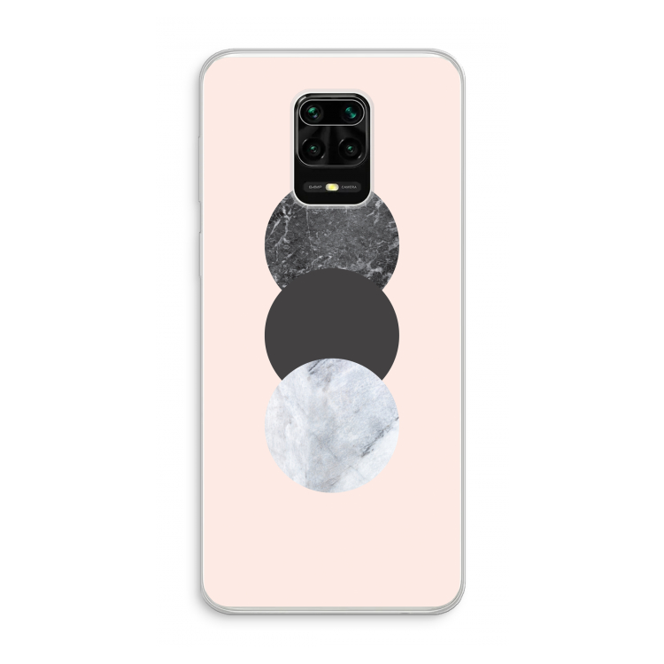 Marmeren cirkels: Xiaomi Redmi Note 10 Lite Transparant Hoesje