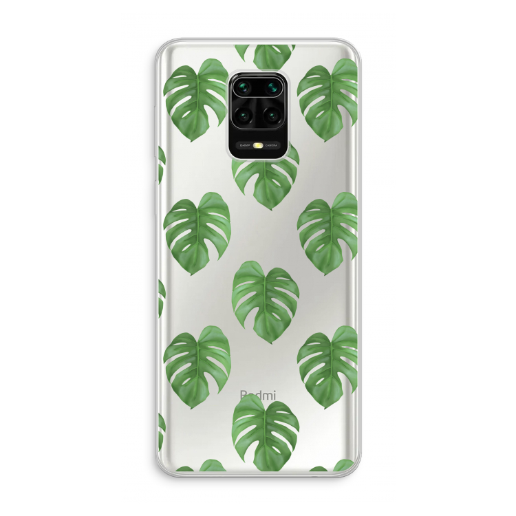 Monstera leaves: Xiaomi Redmi Note 10 Lite Transparant Hoesje