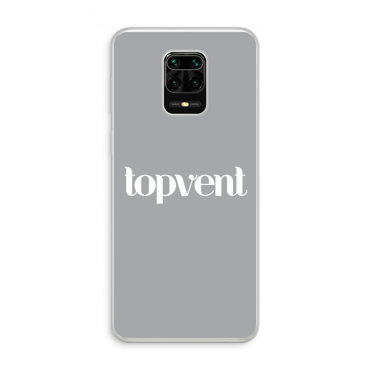 Topvent Grijs Wit: Xiaomi Redmi Note 10 Lite Transparant Hoesje