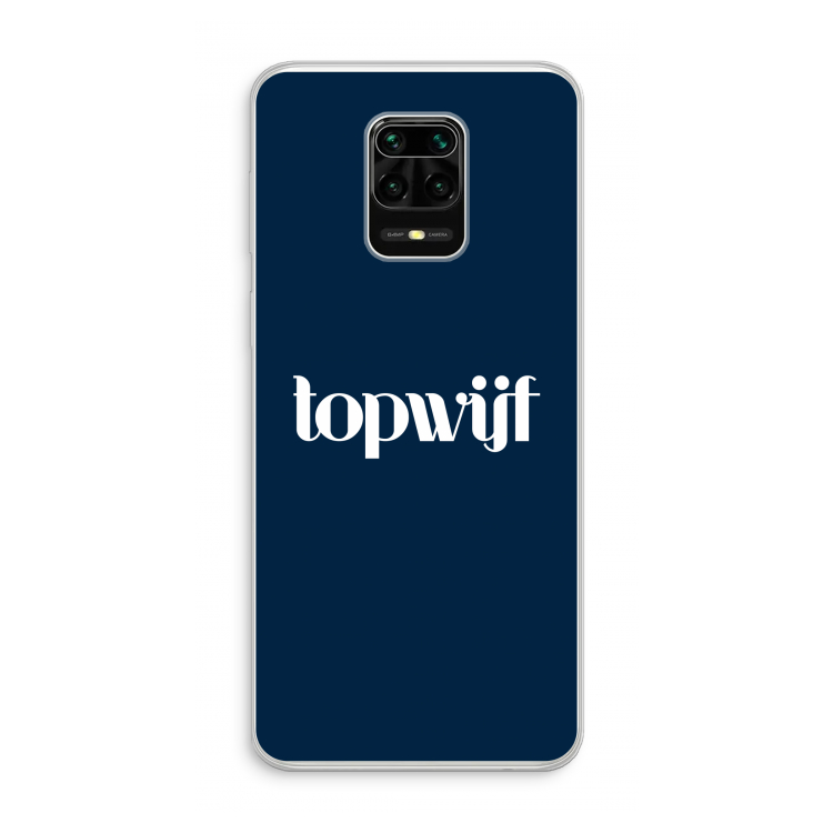 Topwijf Navy: Xiaomi Redmi Note 10 Lite Transparant Hoesje