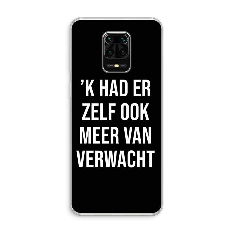 Meer verwacht - Zwart: Xiaomi Redmi Note 10 Lite Transparant Hoesje
