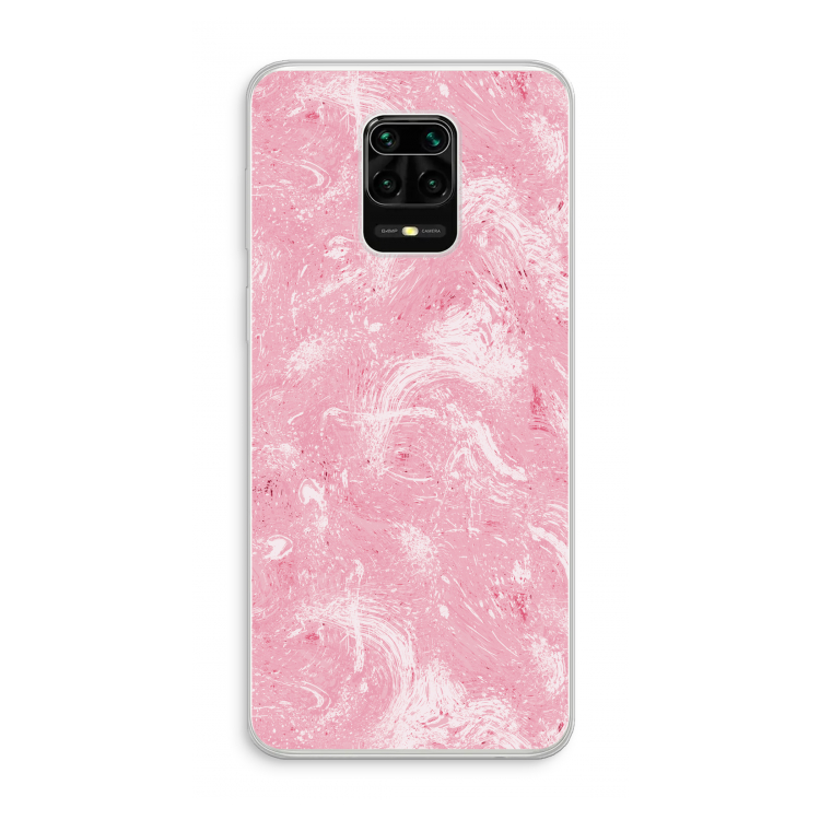 Abstract Painting Pink: Xiaomi Redmi Note 10 Lite Transparant Hoesje