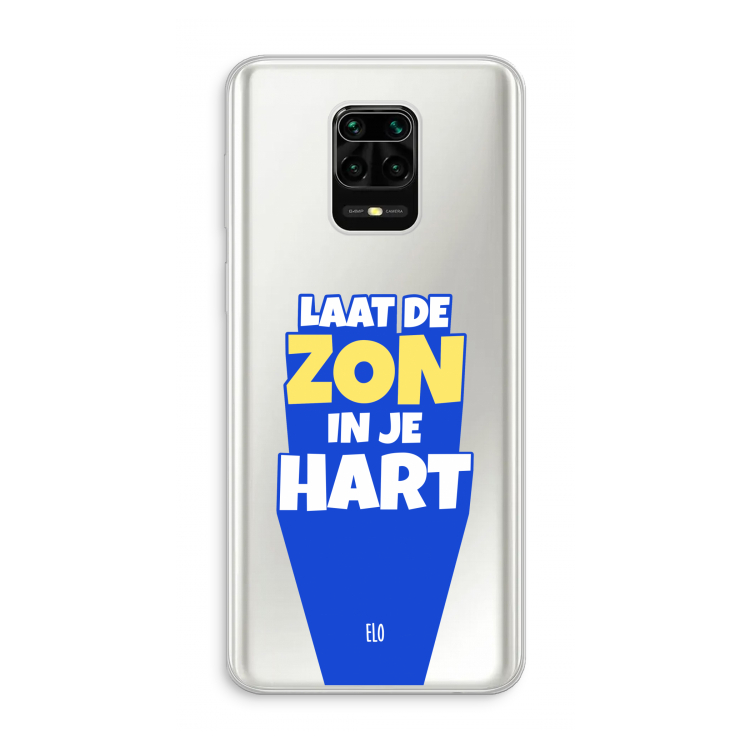 Laat de zon in je hart: Xiaomi Redmi Note 10 Lite Transparant Hoesje