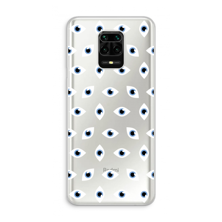 Eyes pattern: Xiaomi Redmi Note 10 Lite Transparant Hoesje