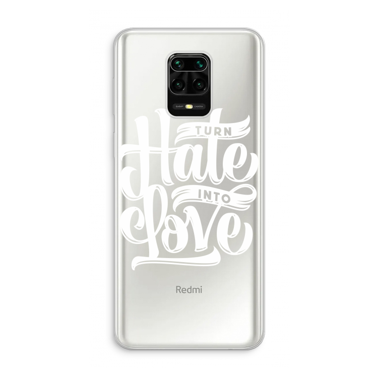 Turn hate into love: Xiaomi Redmi Note 10 Lite Transparant Hoesje