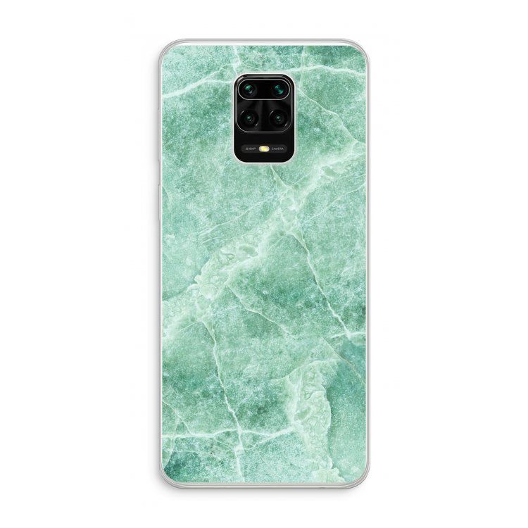 Groen marmer: Xiaomi Redmi Note 10 Lite Transparant Hoesje