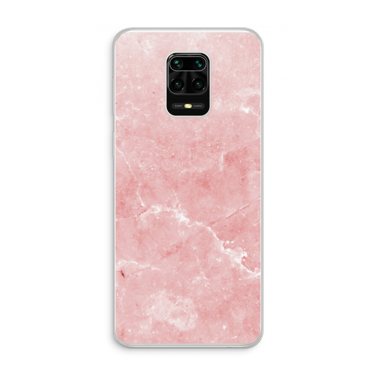 Roze marmer: Xiaomi Redmi Note 10 Lite Transparant Hoesje