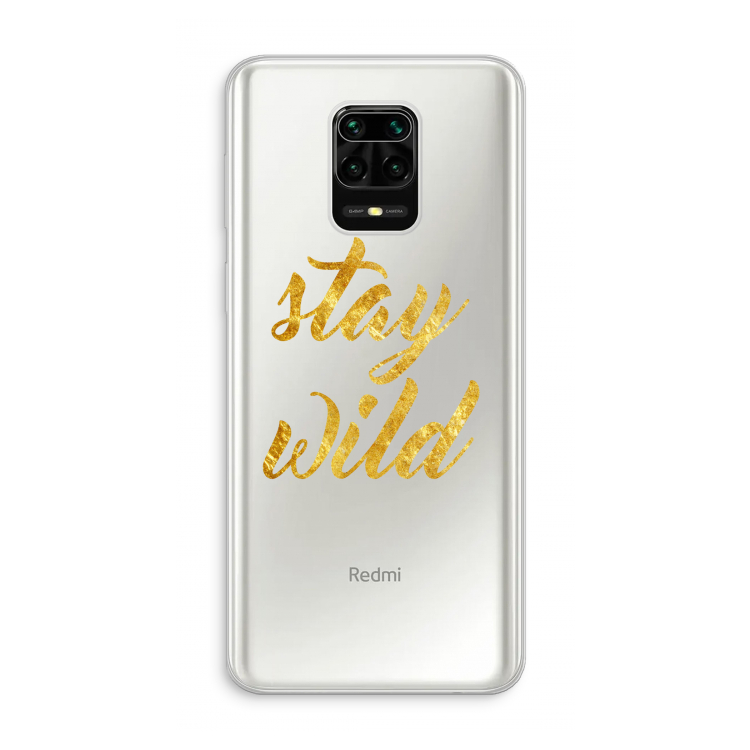 Stay wild: Xiaomi Redmi Note 10 Lite Transparant Hoesje