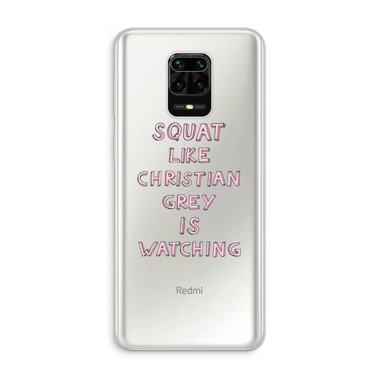 Christian Grey: Xiaomi Redmi Note 10 Lite Transparant Hoesje
