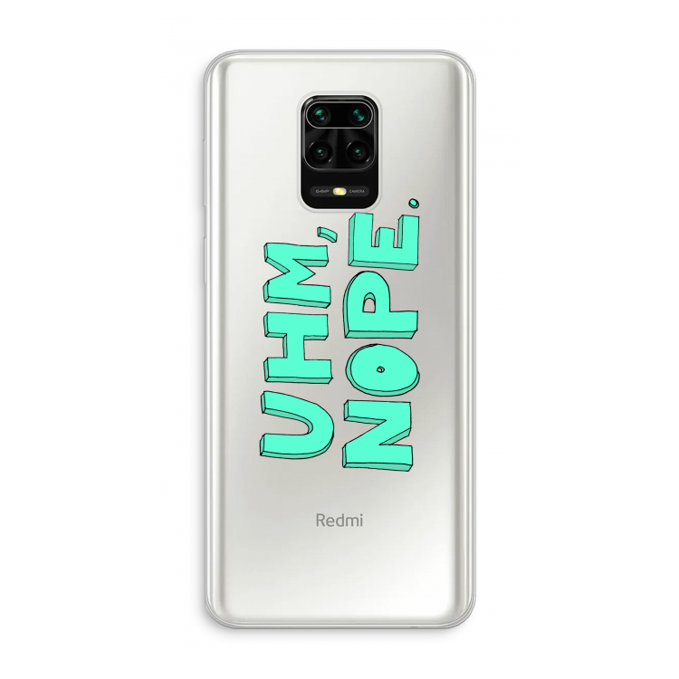 UHM, NOPE.: Xiaomi Redmi Note 10 Lite Transparant Hoesje