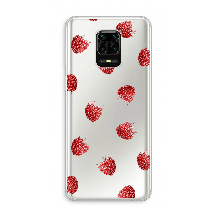 Framboosjes: Xiaomi Redmi Note 10 Lite Transparant Hoesje