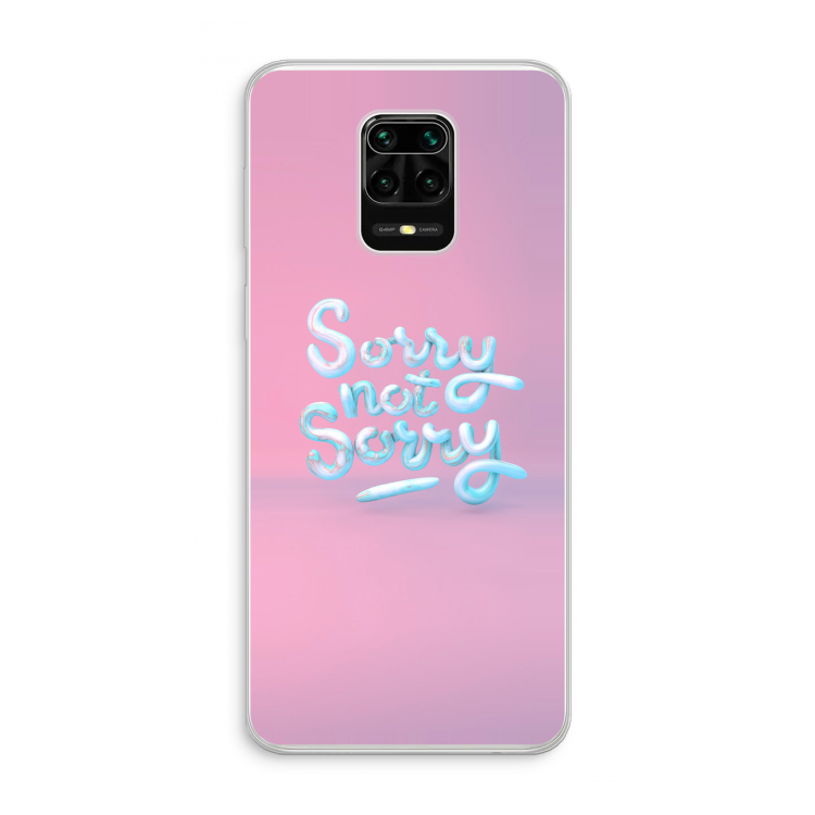 Sorry not sorry: Xiaomi Redmi Note 10 Lite Transparant Hoesje