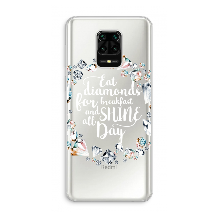 Diamonds: Xiaomi Redmi Note 10 Lite Transparant Hoesje