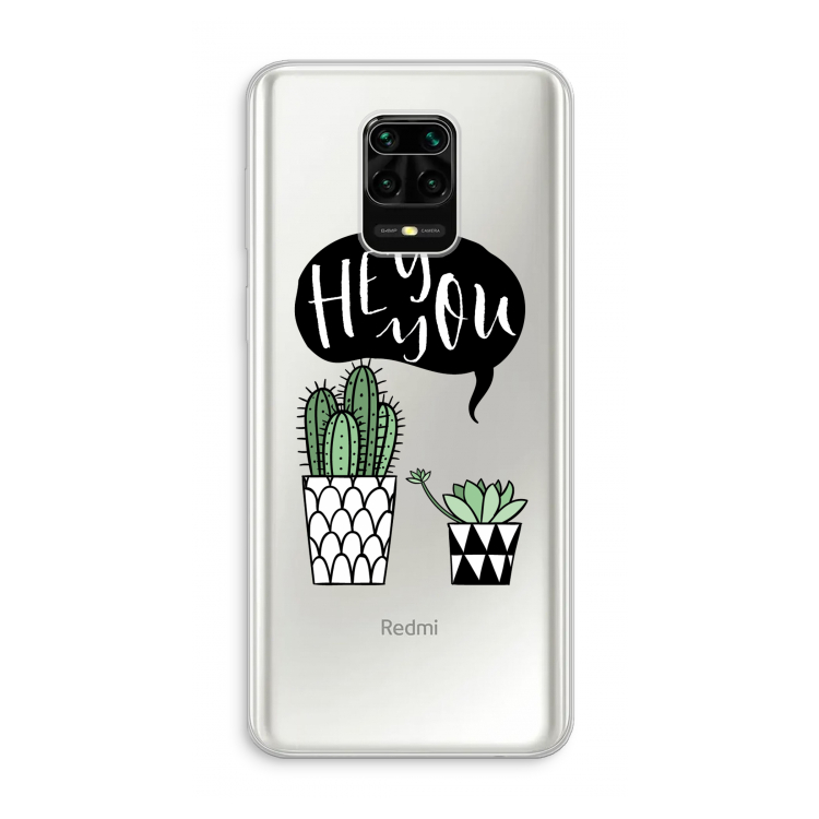Hey you cactus: Xiaomi Redmi Note 10 Lite Transparant Hoesje