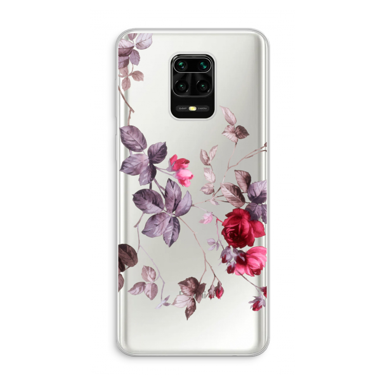 Mooie bloemen: Xiaomi Redmi Note 10 Lite Transparant Hoesje