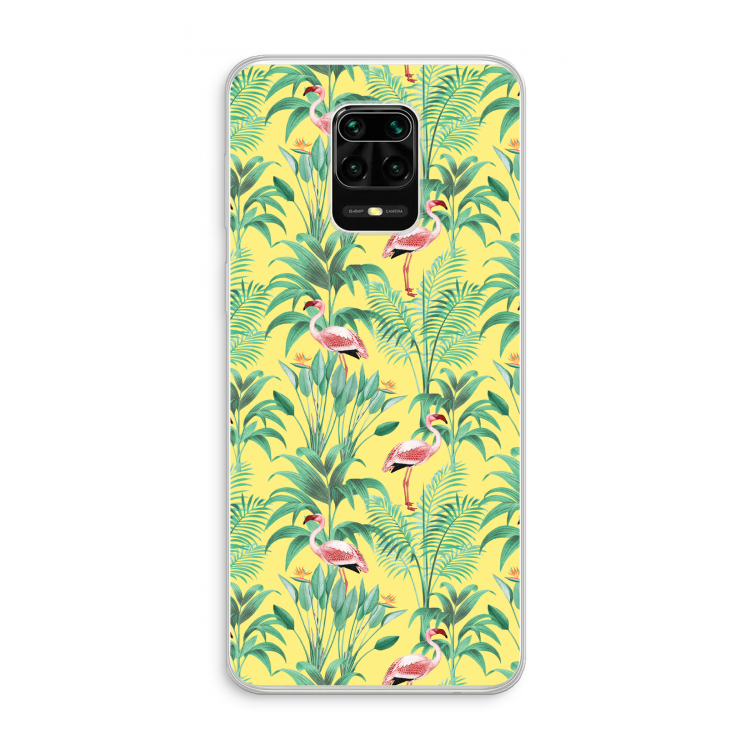 Flamingo party: Xiaomi Redmi Note 10 Lite Transparant Hoesje