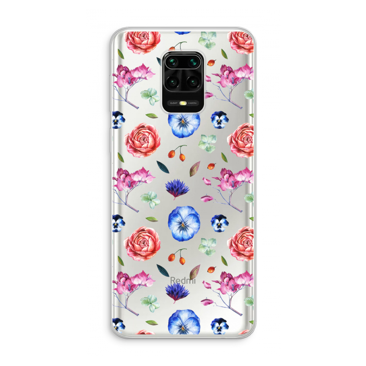 Bloemetjes: Xiaomi Redmi Note 10 Lite Transparant Hoesje