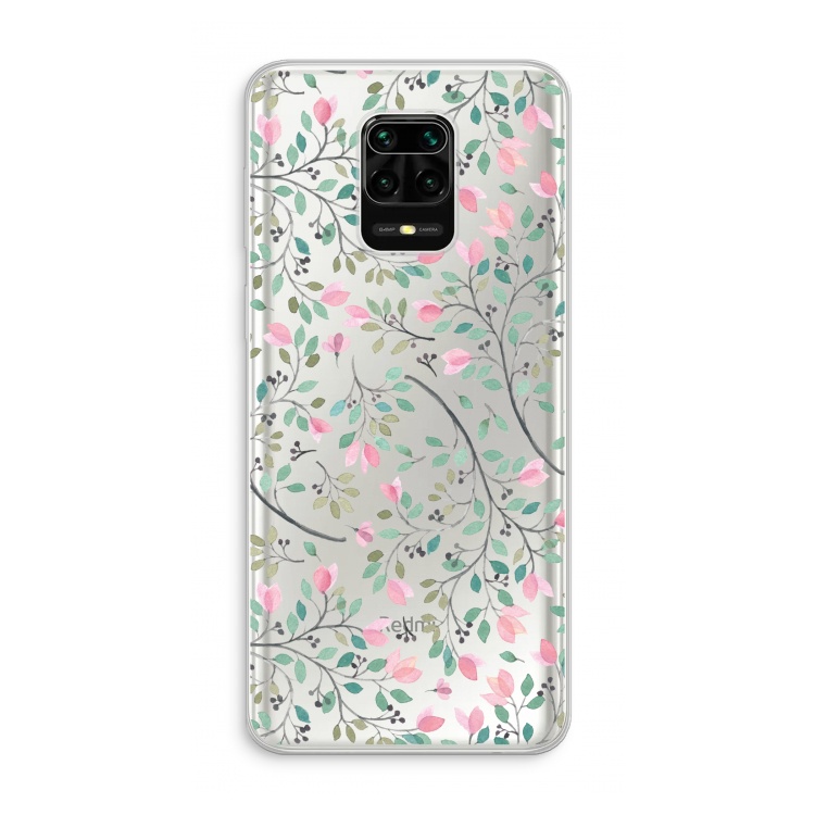 Sierlijke bloemen: Xiaomi Redmi Note 10 Lite Transparant Hoesje