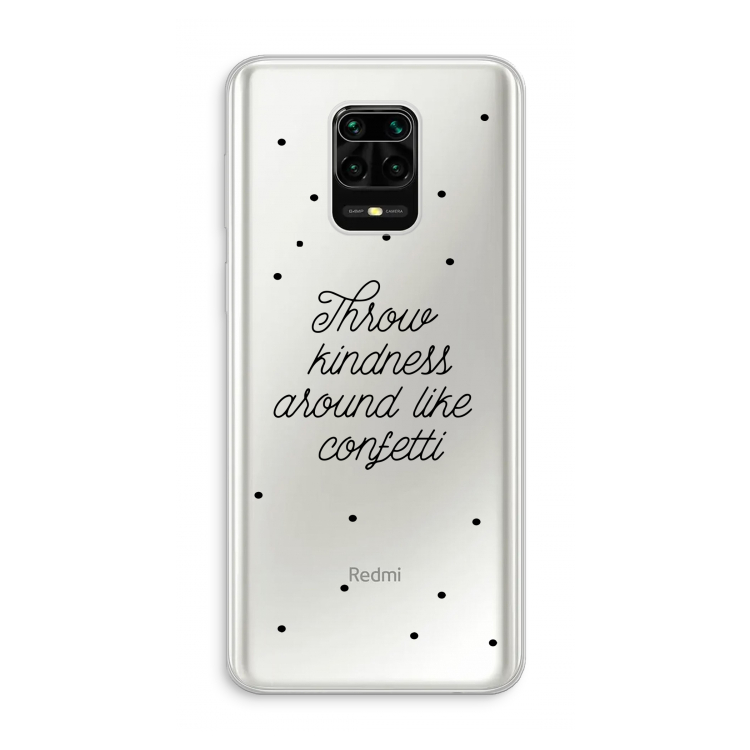 Confetti: Xiaomi Redmi Note 10 Lite Transparant Hoesje