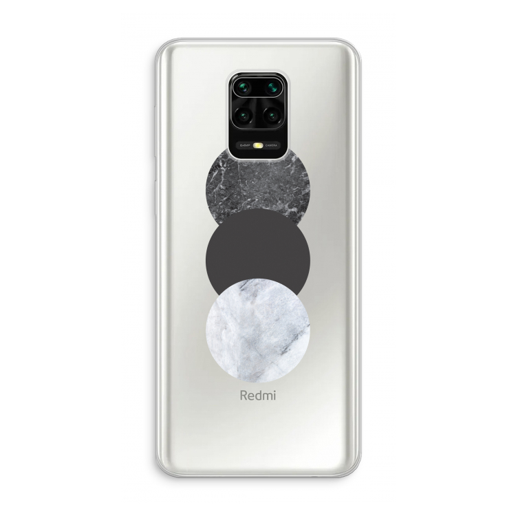 Marmeren cirkels: Xiaomi Redmi Note 10 Lite Transparant Hoesje