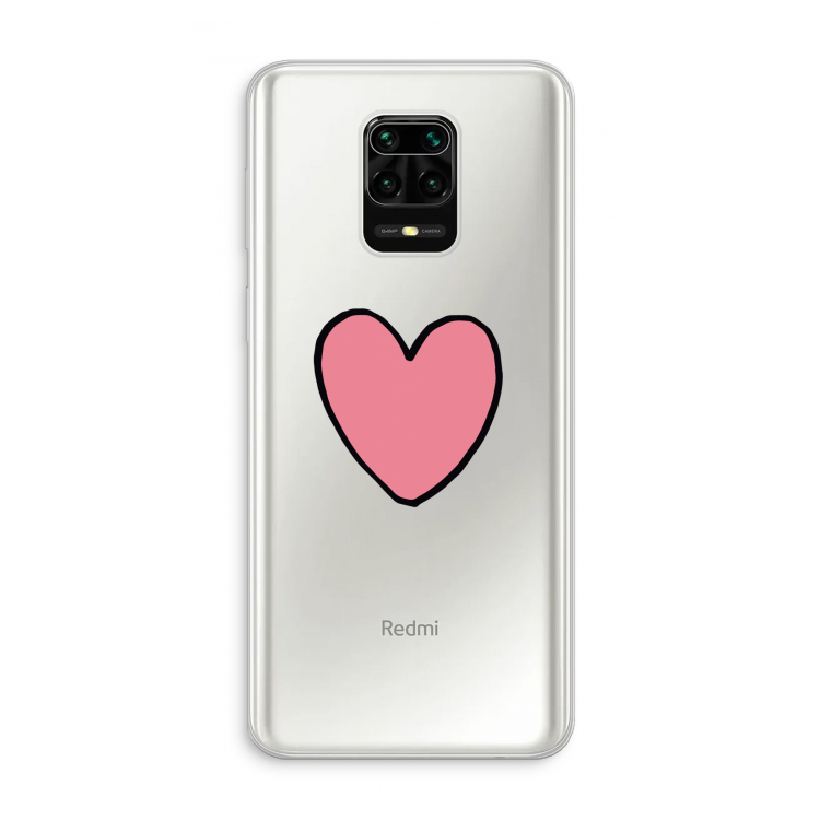 Hartje: Xiaomi Redmi Note 10 Lite Transparant Hoesje