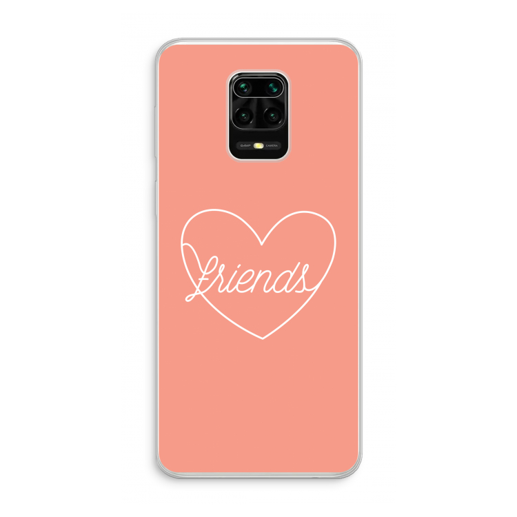 Friends heart: Xiaomi Redmi Note 10 Lite Transparant Hoesje