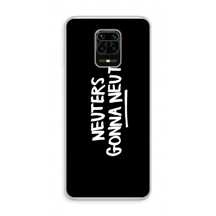 Neuters (zwart): Xiaomi Redmi Note 10 Lite Transparant Hoesje