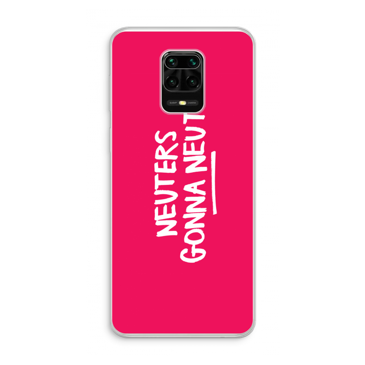 Neuters (roze): Xiaomi Redmi Note 10 Lite Transparant Hoesje