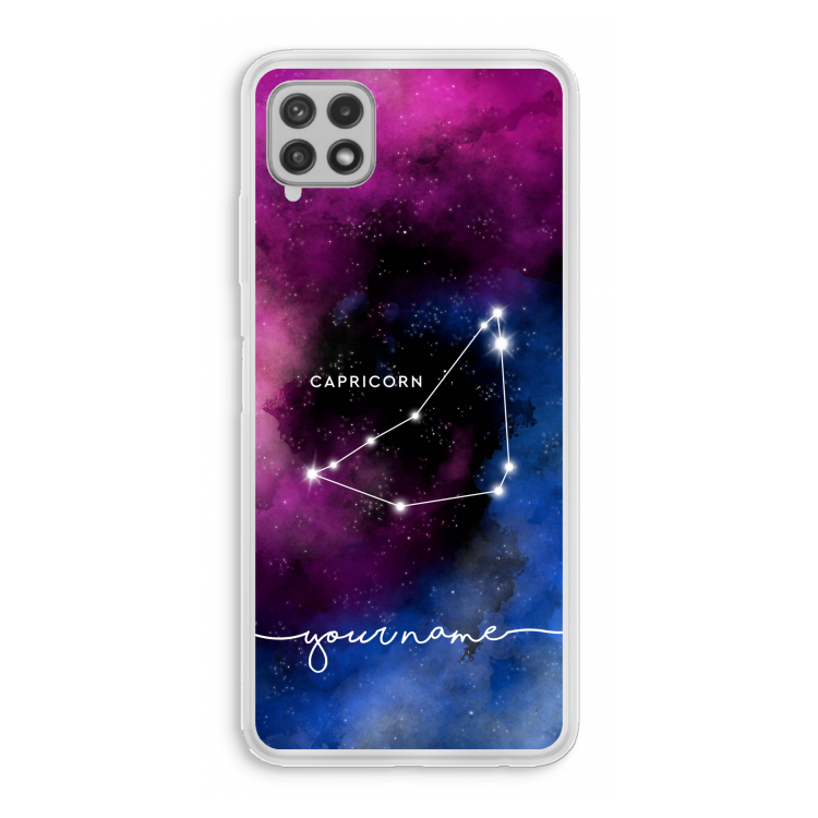 Sterrenbeeld - Donker: Samsung Galaxy A22 4G Transparant Hoesje