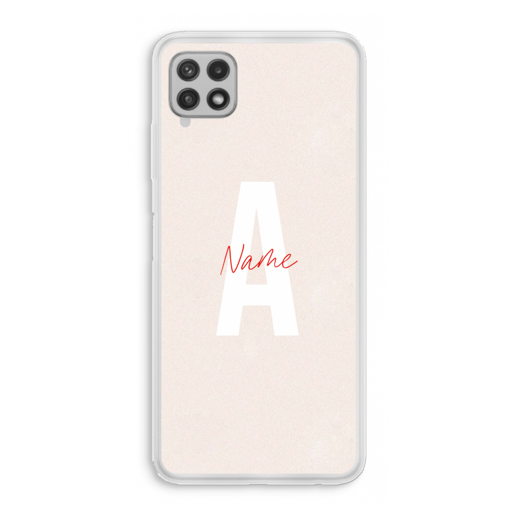 Strawberry Milkshake: Samsung Galaxy A22 4G Transparant Hoesje