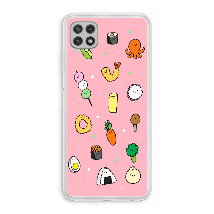 Happy bento friends: Samsung Galaxy A22 4G Transparant Hoesje