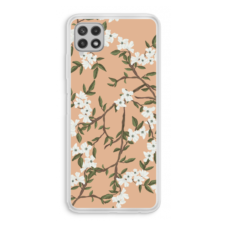 Blossoming spring: Samsung Galaxy A22 4G Transparant Hoesje