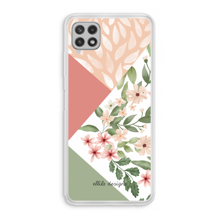 Sweet heaven geometrics: Samsung Galaxy A22 4G Transparant Hoesje