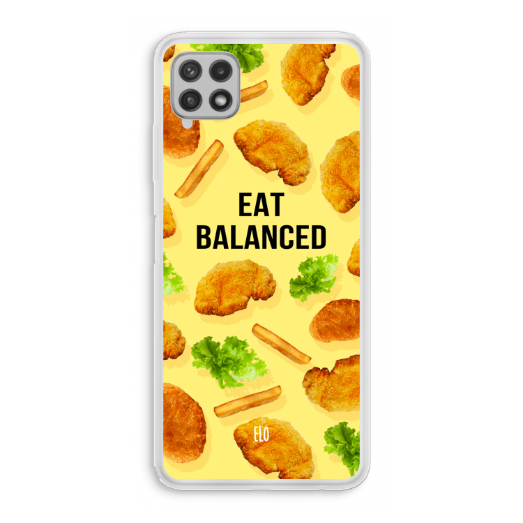 Eat Balanced: Samsung Galaxy A22 4G Transparant Hoesje