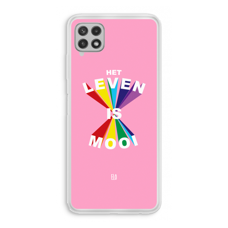 Het Leven Is Mooi: Samsung Galaxy A22 4G Transparant Hoesje