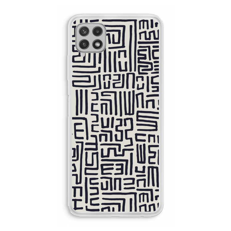 Moroccan Print: Samsung Galaxy A22 4G Transparant Hoesje