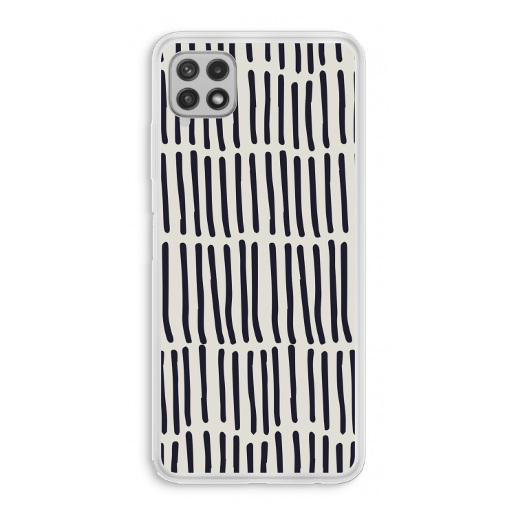 Moroccan stripes: Samsung Galaxy A22 4G Transparant Hoesje