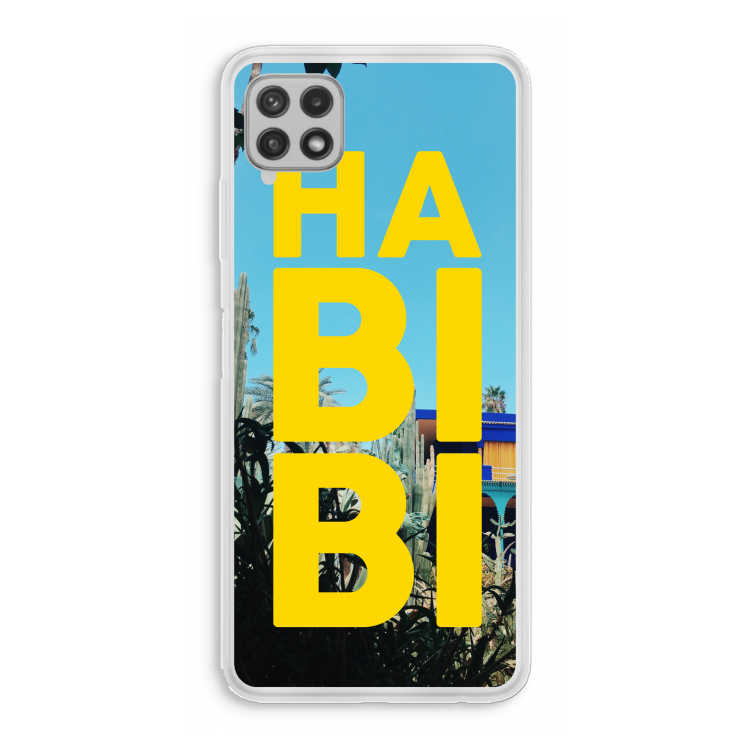 Habibi Majorelle : Samsung Galaxy A22 4G Transparant Hoesje