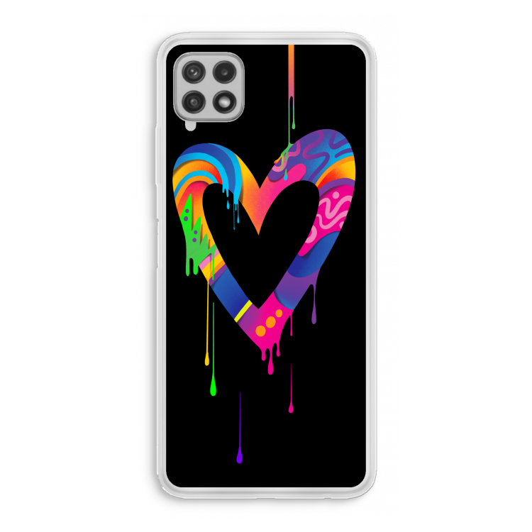 Melts My Heart: Samsung Galaxy A22 4G Transparant Hoesje