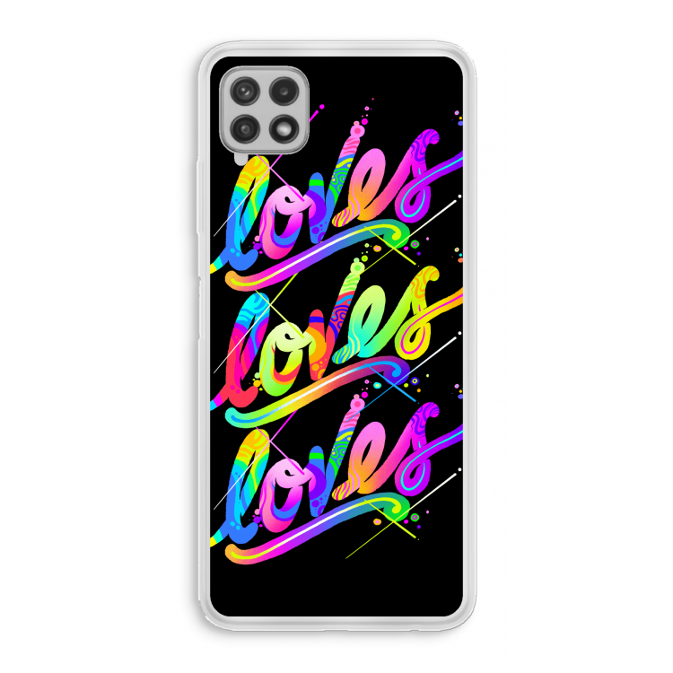 Loves: Samsung Galaxy A22 4G Transparant Hoesje
