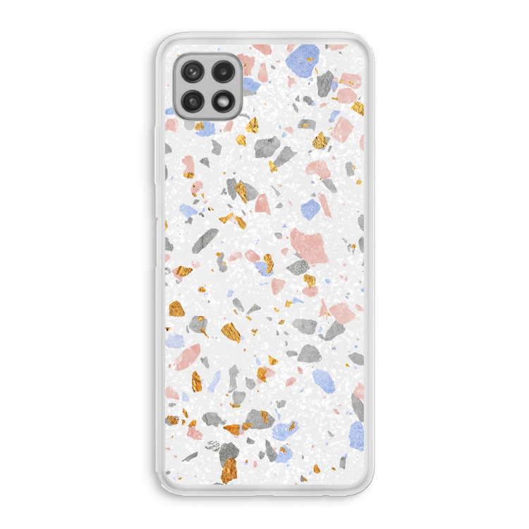 Terrazzo N°8: Samsung Galaxy A22 4G Transparant Hoesje