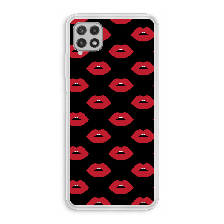 Lips: Samsung Galaxy A22 4G Transparant Hoesje