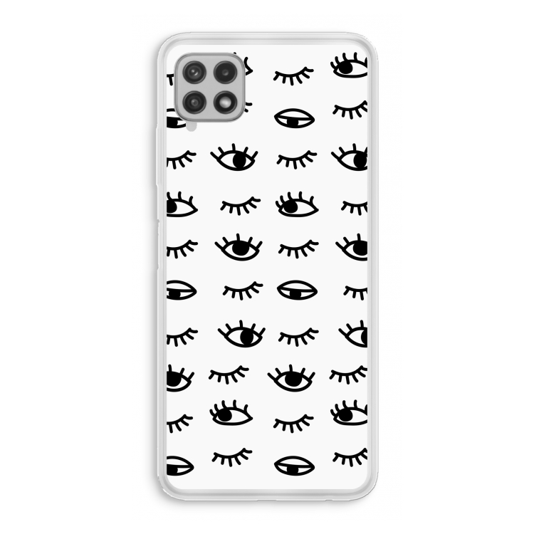 Eye pattern #2: Samsung Galaxy A22 4G Transparant Hoesje