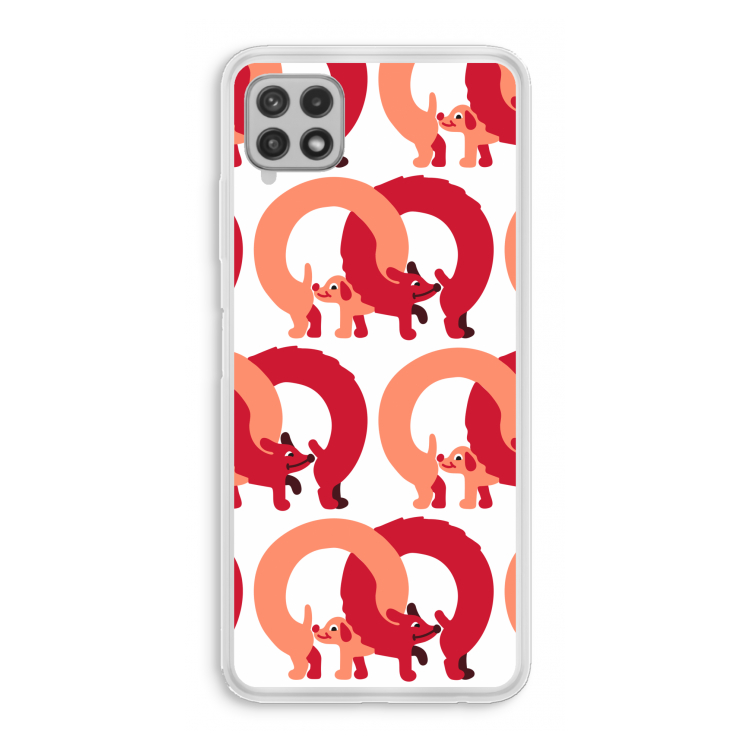 Dogs: Samsung Galaxy A22 4G Transparant Hoesje