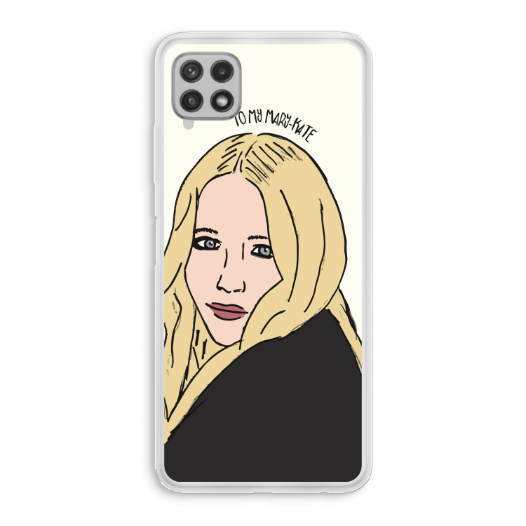 Mary Kate: Samsung Galaxy A22 4G Transparant Hoesje