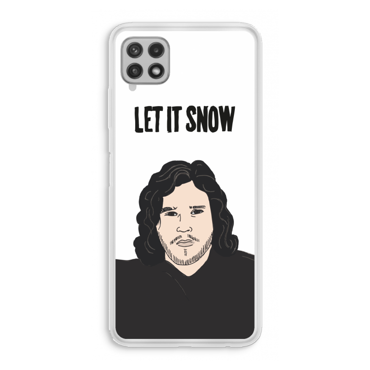 Let It Snow: Samsung Galaxy A22 4G Transparant Hoesje