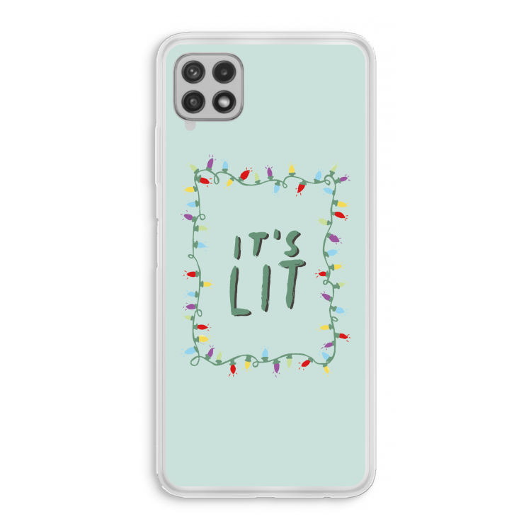 It's Lit: Samsung Galaxy A22 4G Transparant Hoesje
