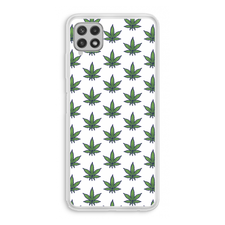 Weed: Samsung Galaxy A22 4G Transparant Hoesje